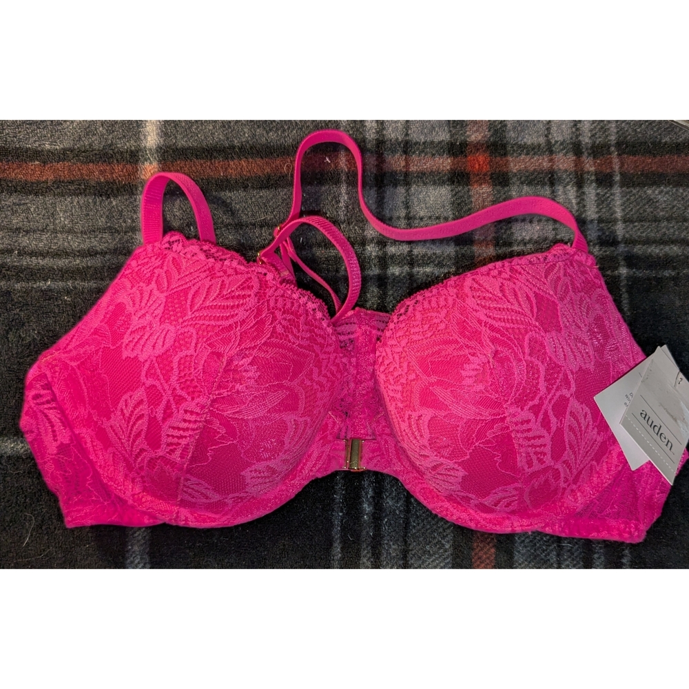 Auden Pink Lace Underwire Bra Size 34B NWT